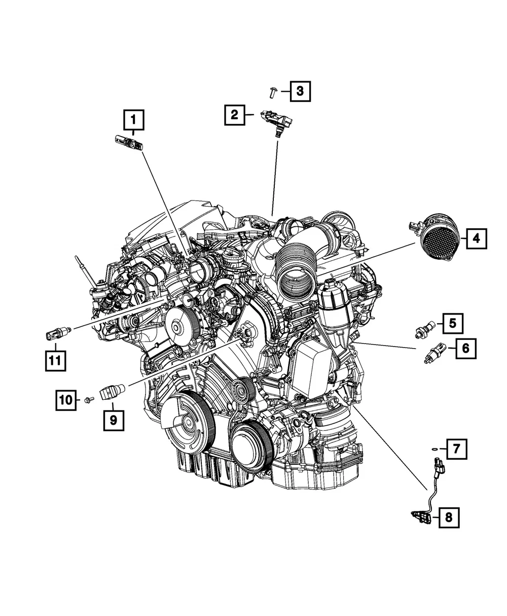 Intake Manifold Tmap Sensor - Mopar (68153918AA)