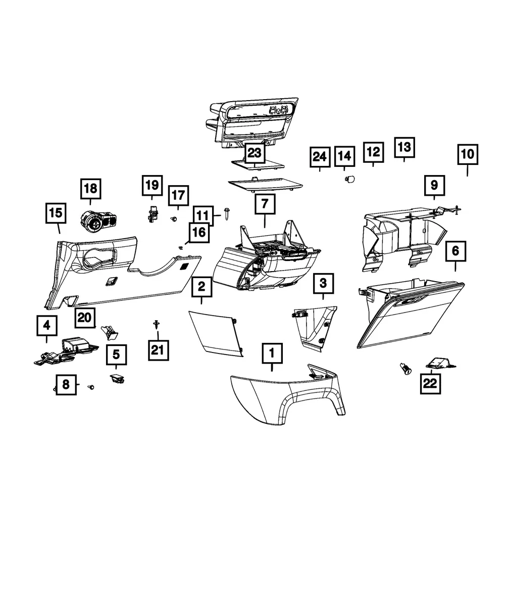 Headlamp Switch - Mopar (68154353ae)