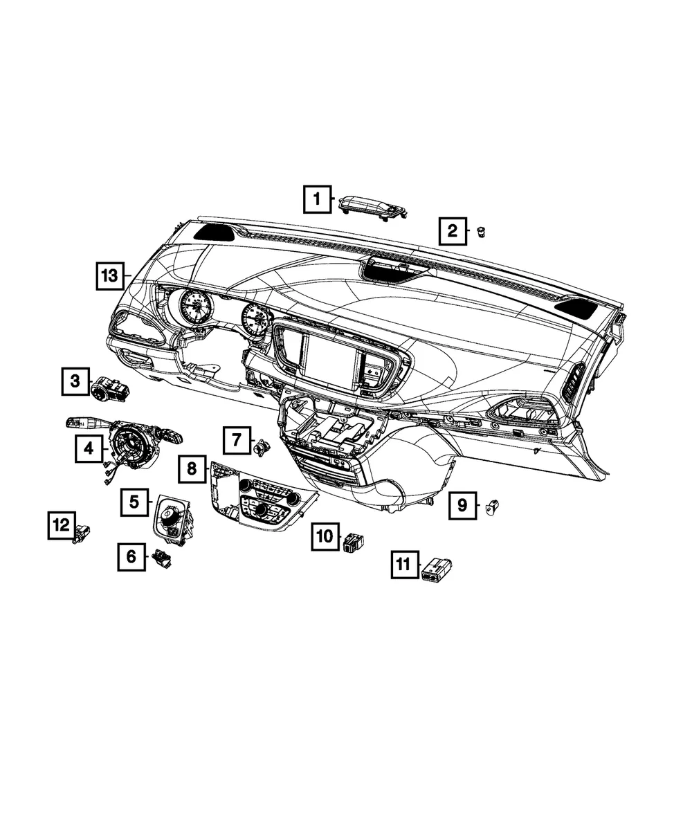 Headlamp Switch - Mopar (68156003AB)