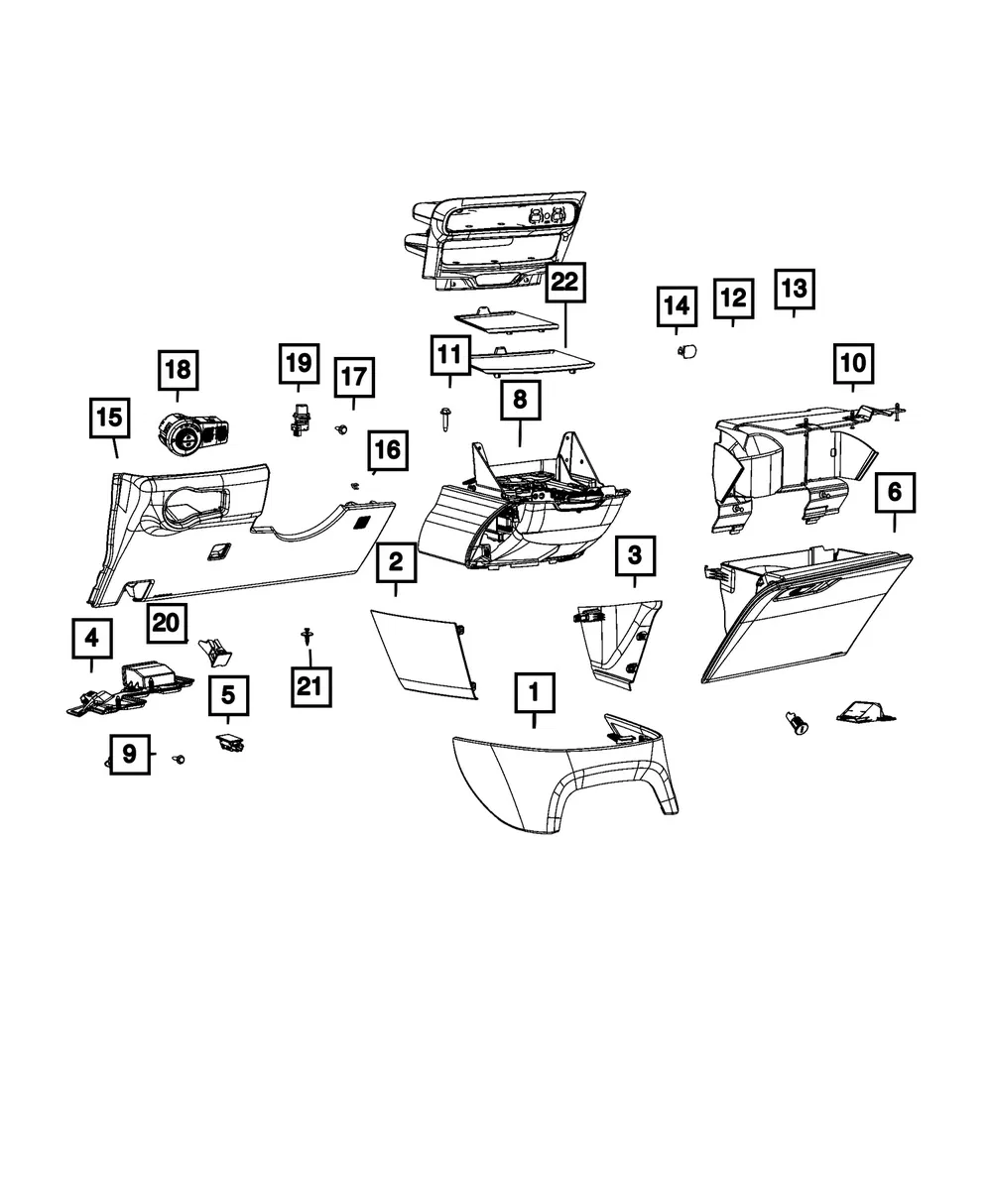 Headlamp Switch - Mopar (68156031ab)