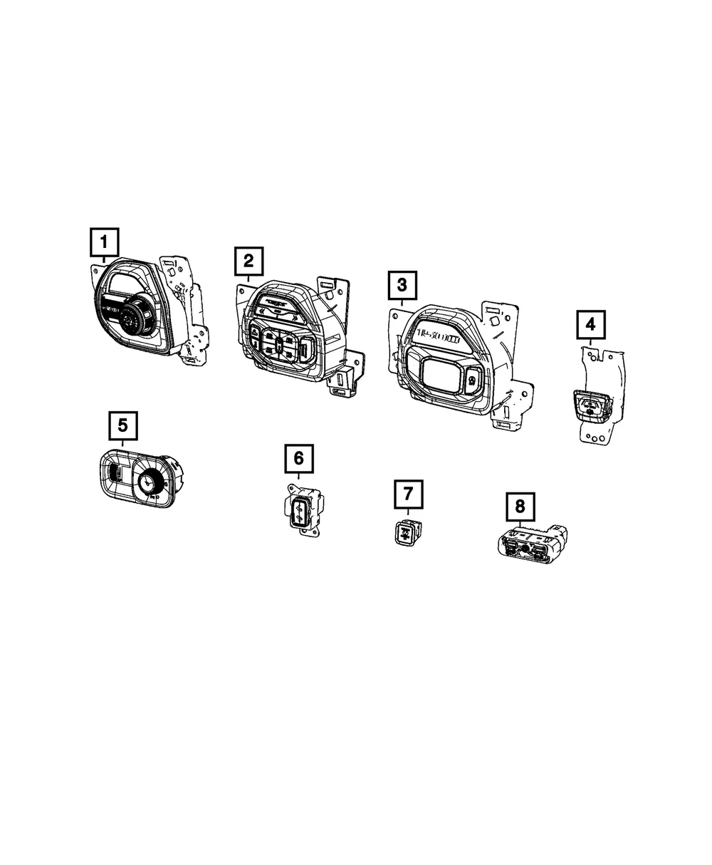 Headlamp Switch - Mopar (68156064ac)