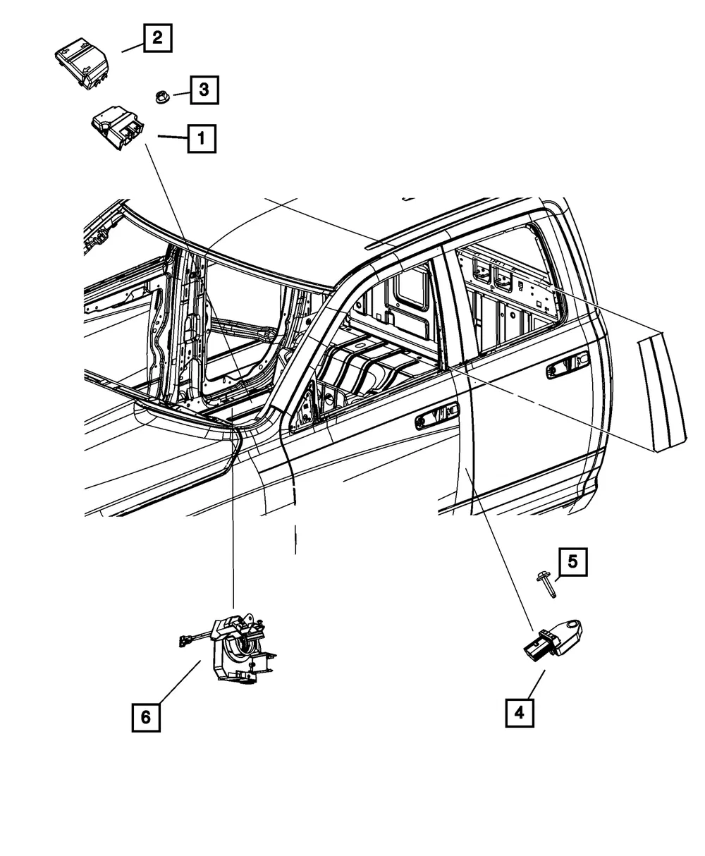 Occupant Restraint Module - Mopar (68164088ab)
