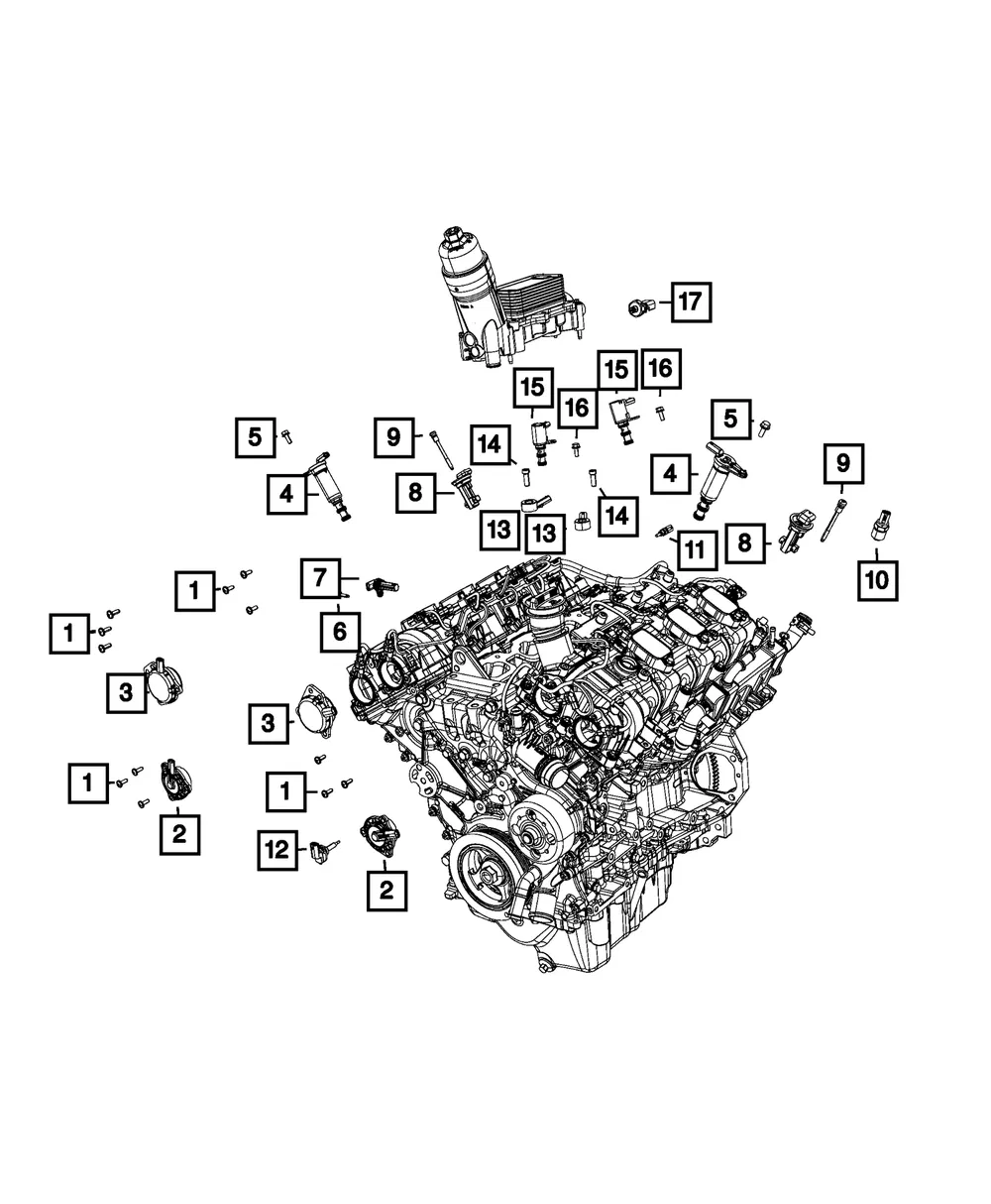 Knock Sensor - Fiat (68166540AA)