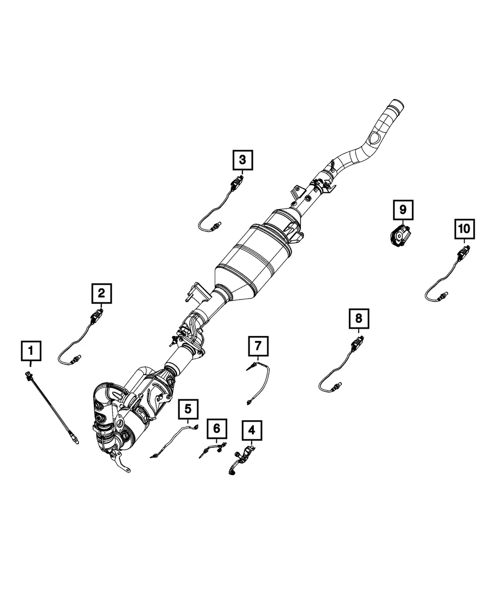 Oxygen Sensor - Mopar (68171190ac)