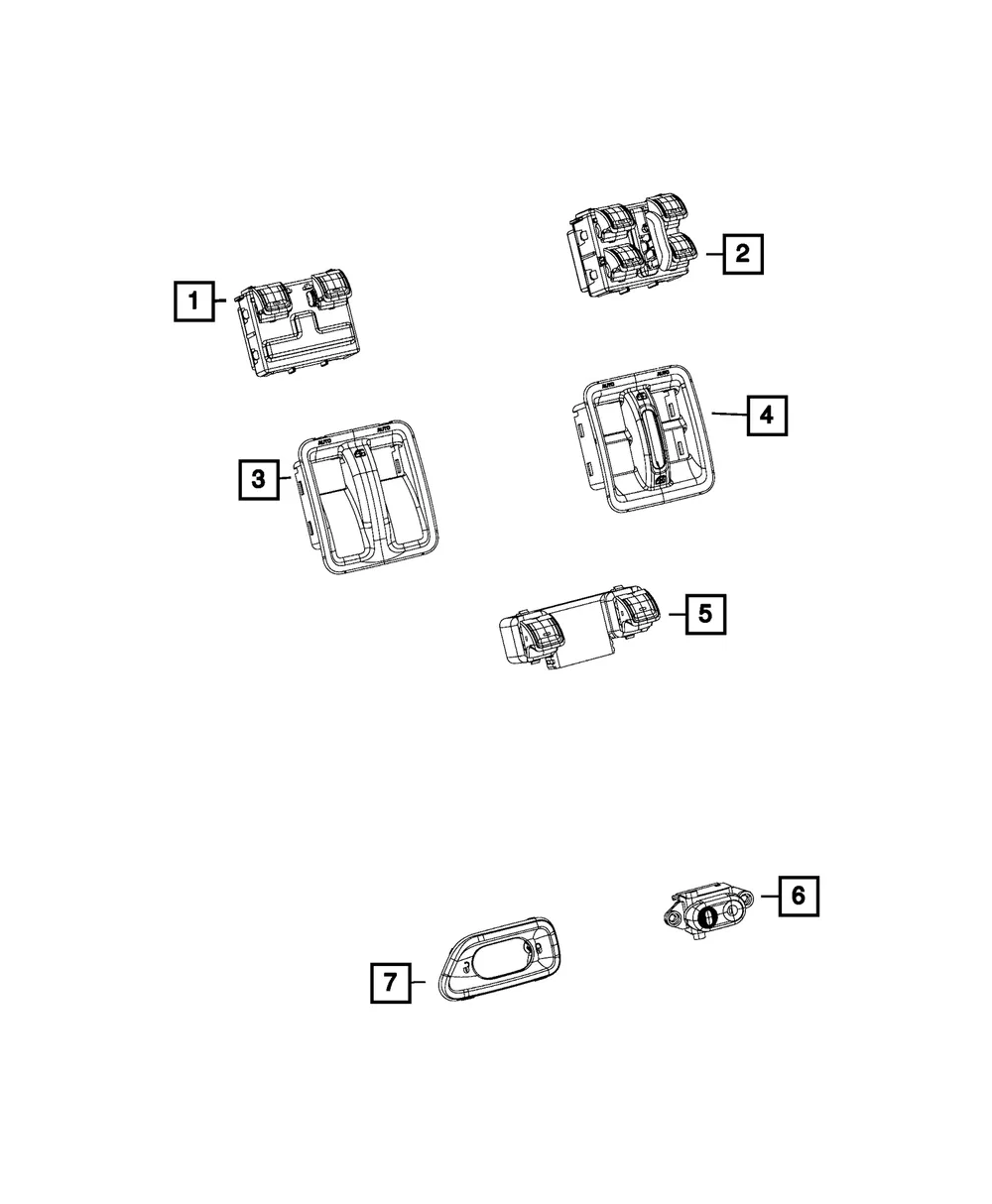 Switch Bezel, Left - Mopar (68185911AA)
