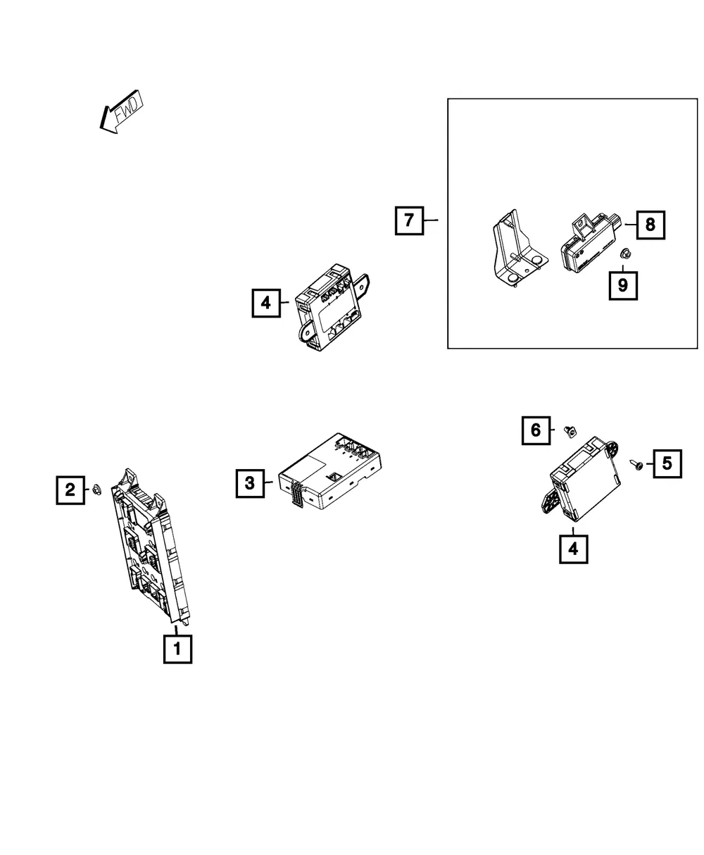 Body Controller Module - Mopar (68186570AE)