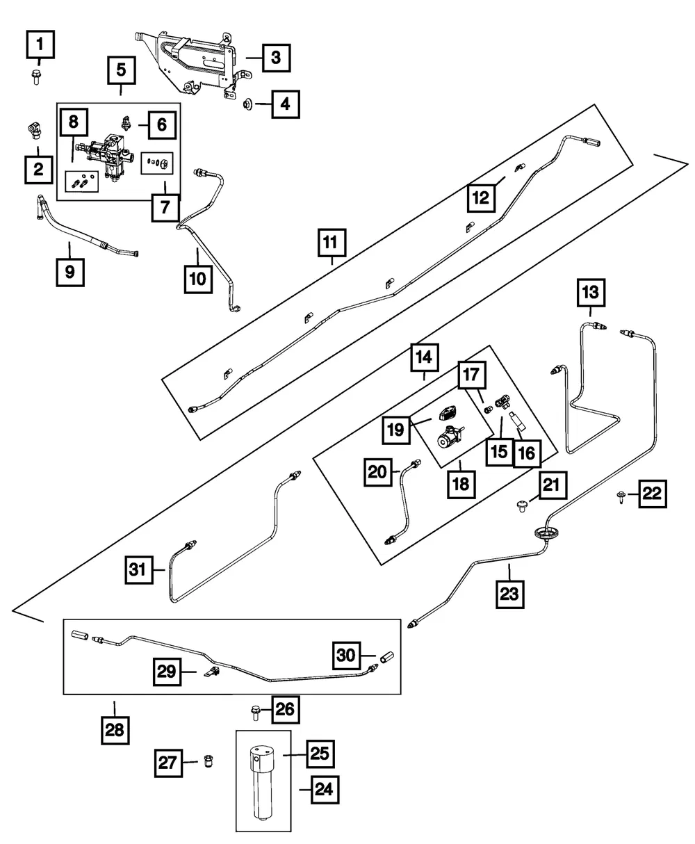 Fuel Pressure Sensor - Mopar (68190738aa)