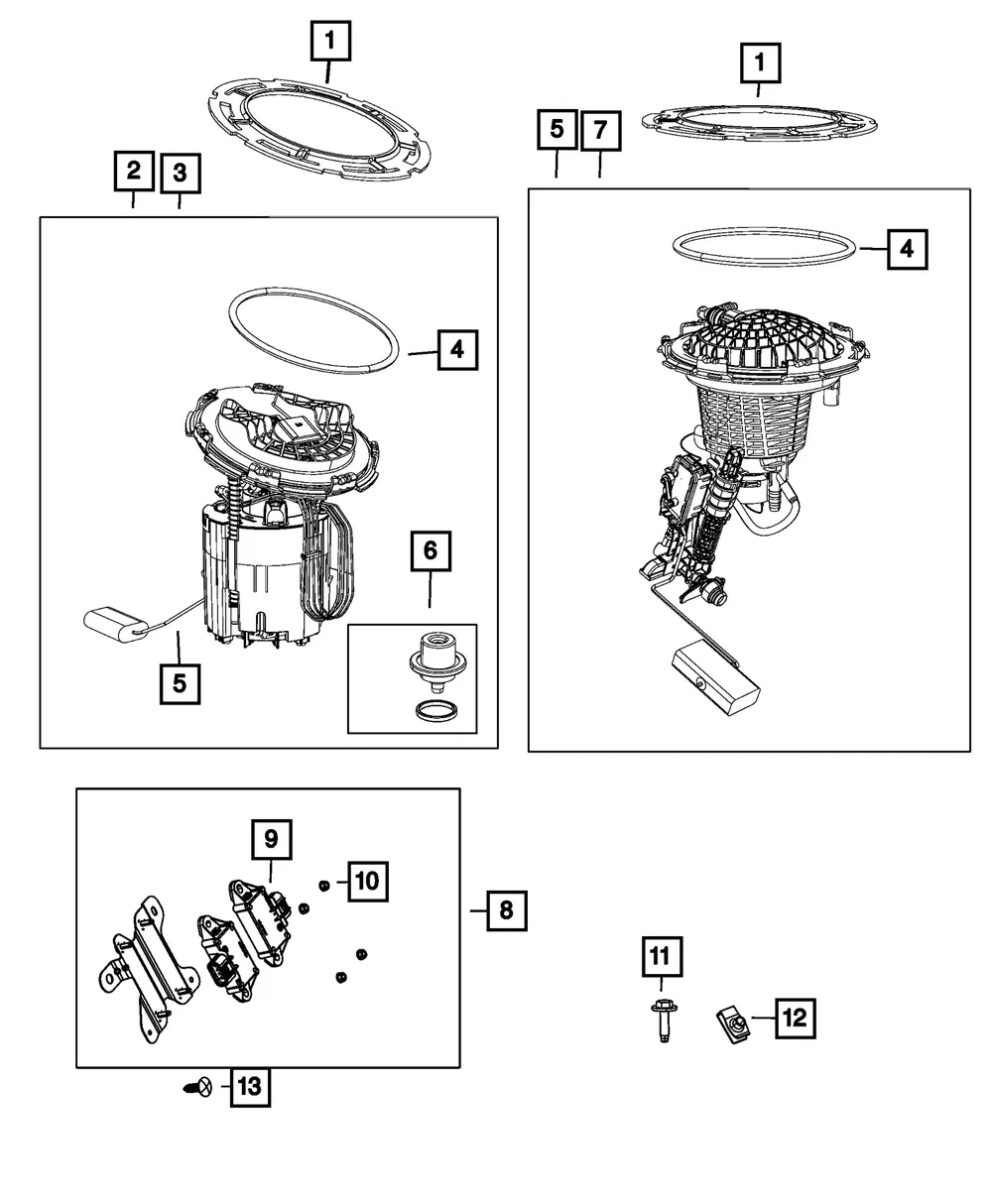 Pickup / Level Unit Module Kit - Mopar (68193718af)