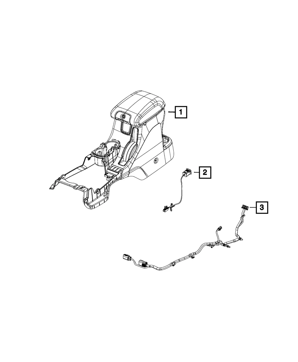 Console Wiring - Mopar (68194086ac)