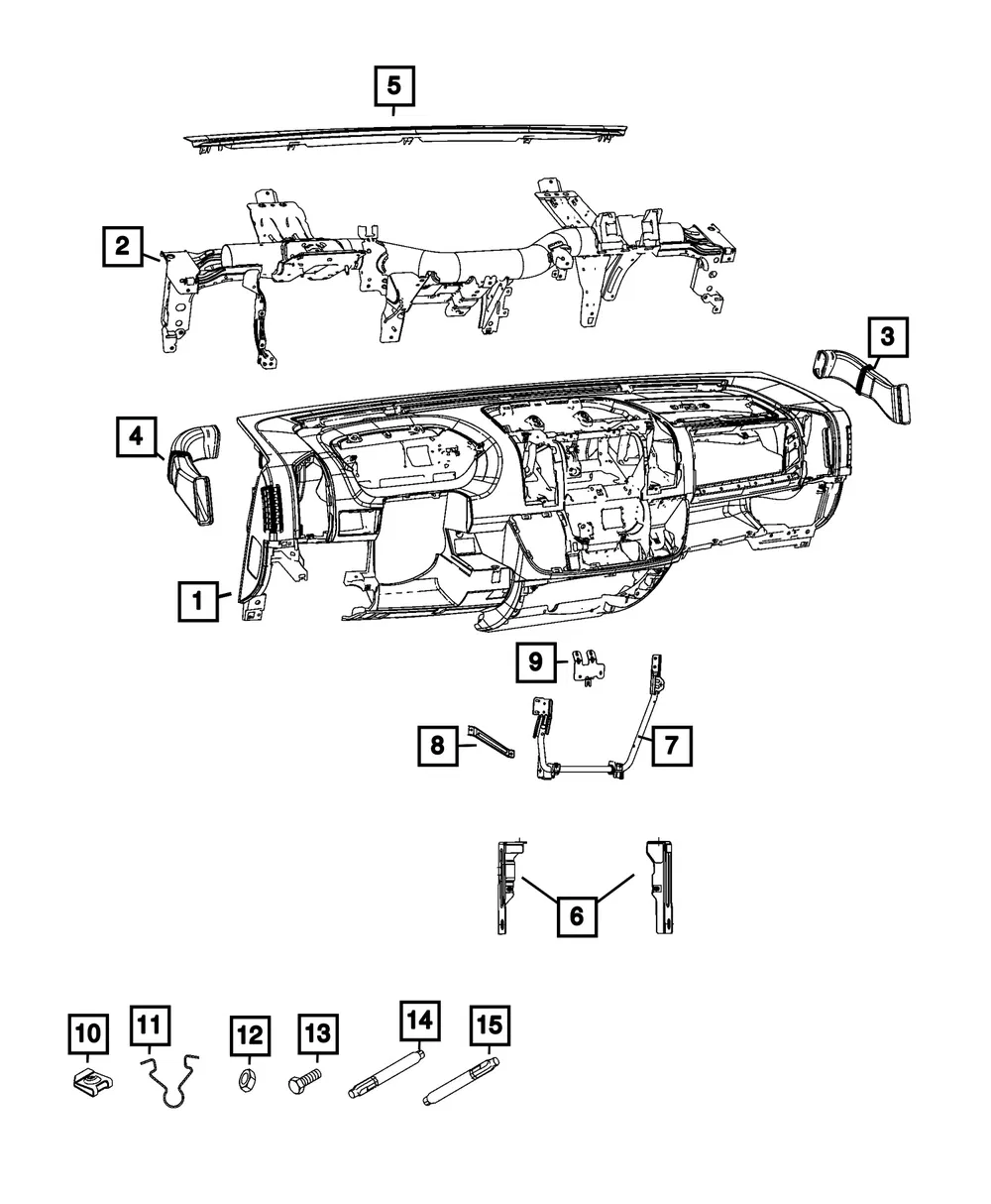 Sensor Mounting Bracket, Left - Mopar (68194413AC)