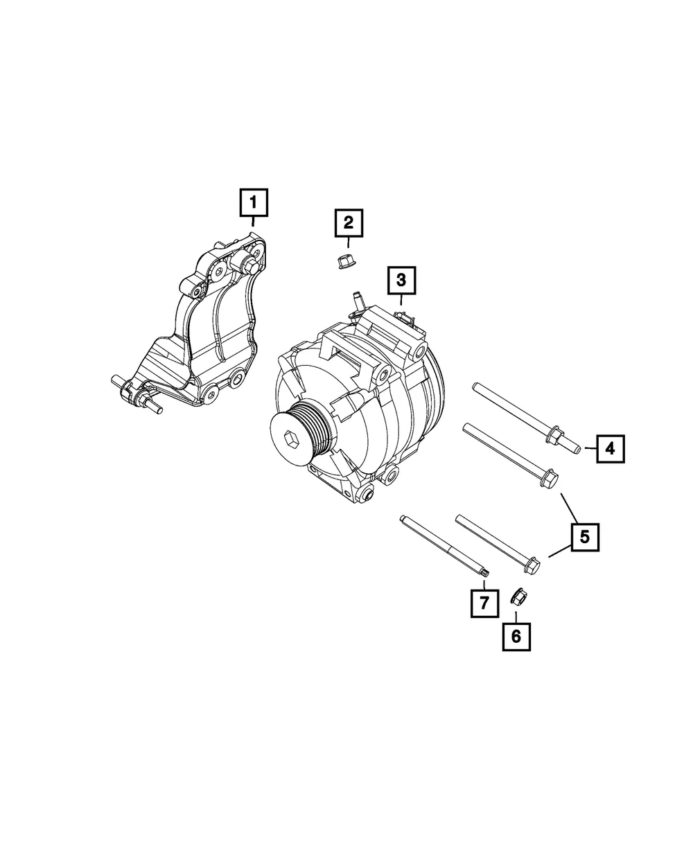 Alternator Mounting Bracket - Mopar (68194513aa)