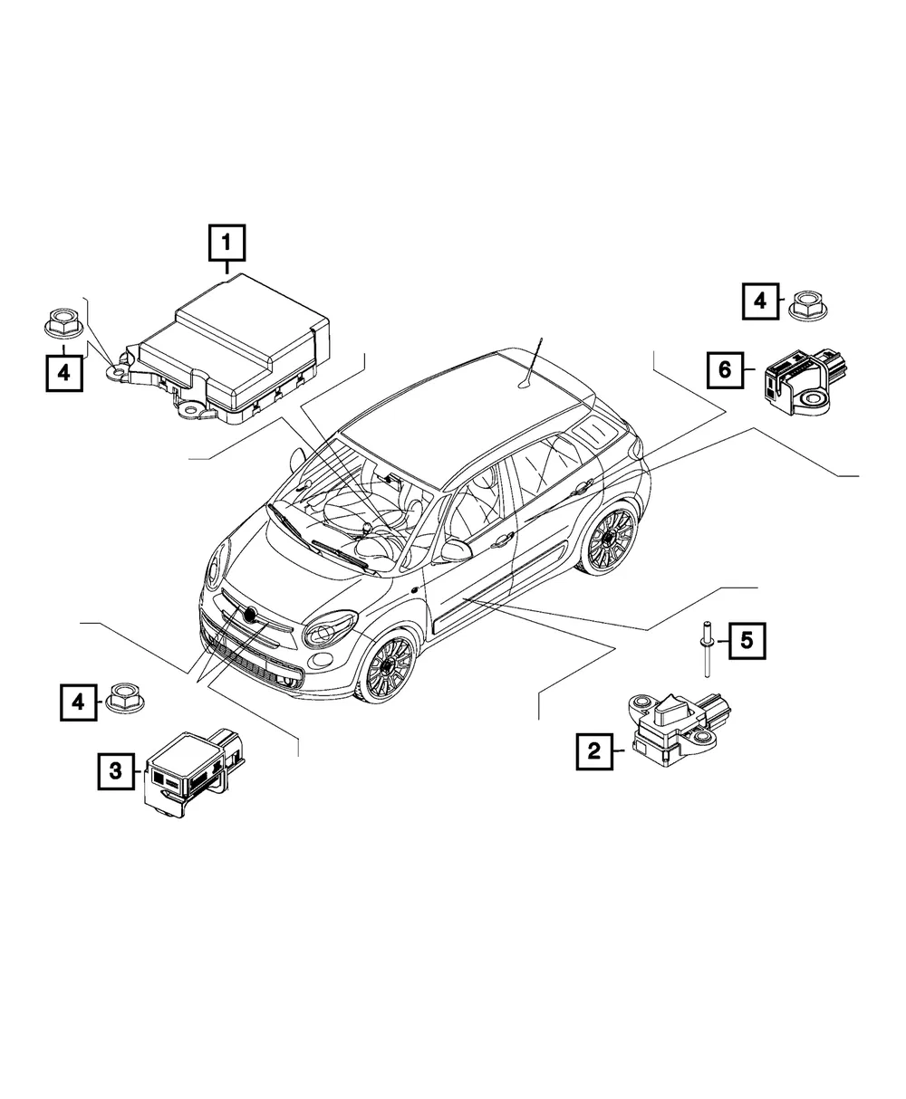 Impact Sensor - Mopar (68201500AA)