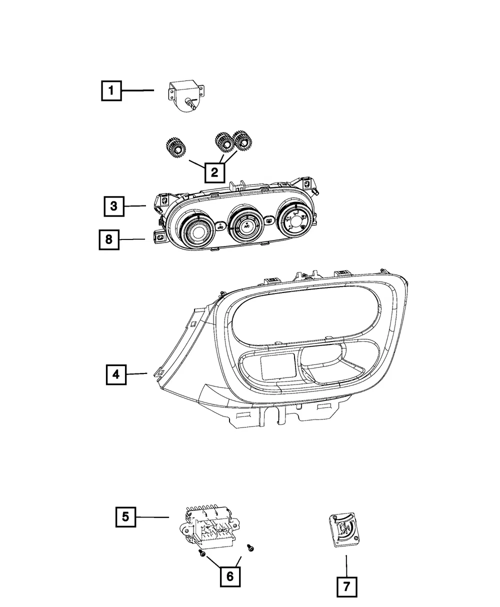 Temperature Sensor - Mopar (68201917aa)