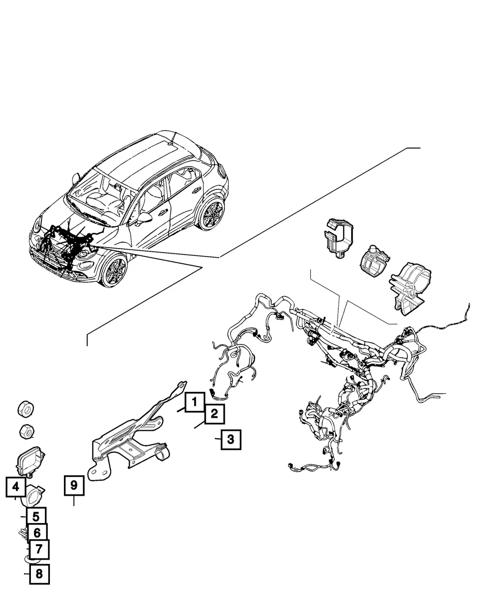 Wiring Clip - Mopar (68201954aa)