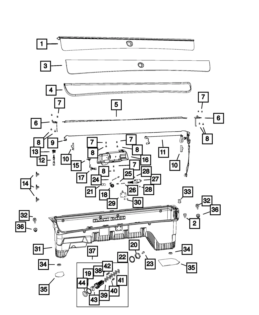 Actuator Screw - Mopar (68206090aa)