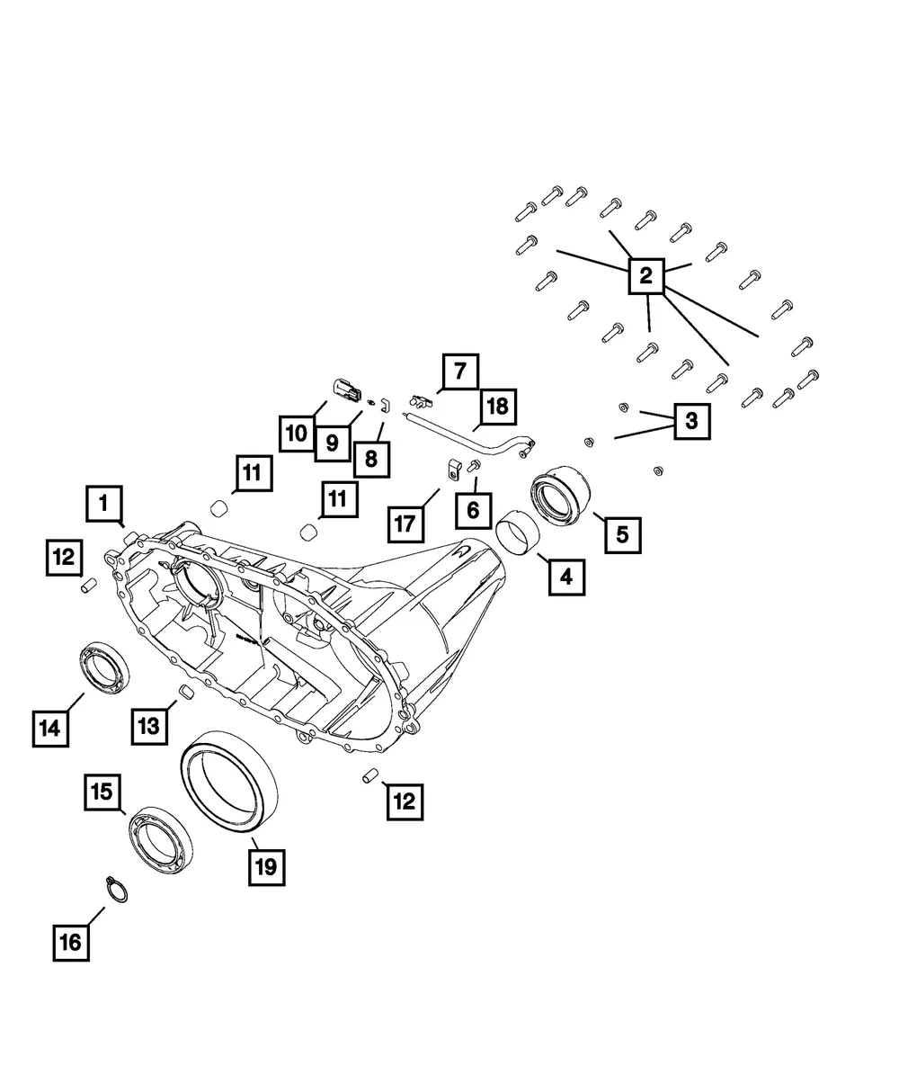 Wiring Clip - Mopar (68207381aa)