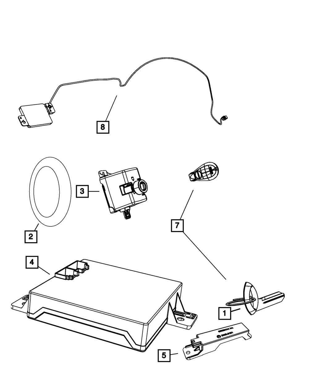 Wireless Ignition Node Rec - Mopar (68210152ab)