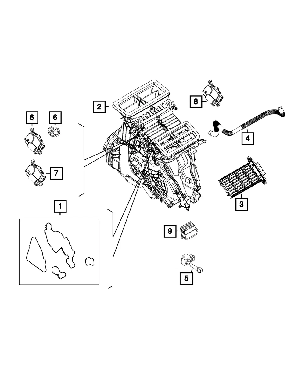 A/C Actuator Lever - Mopar (68212090aa)
