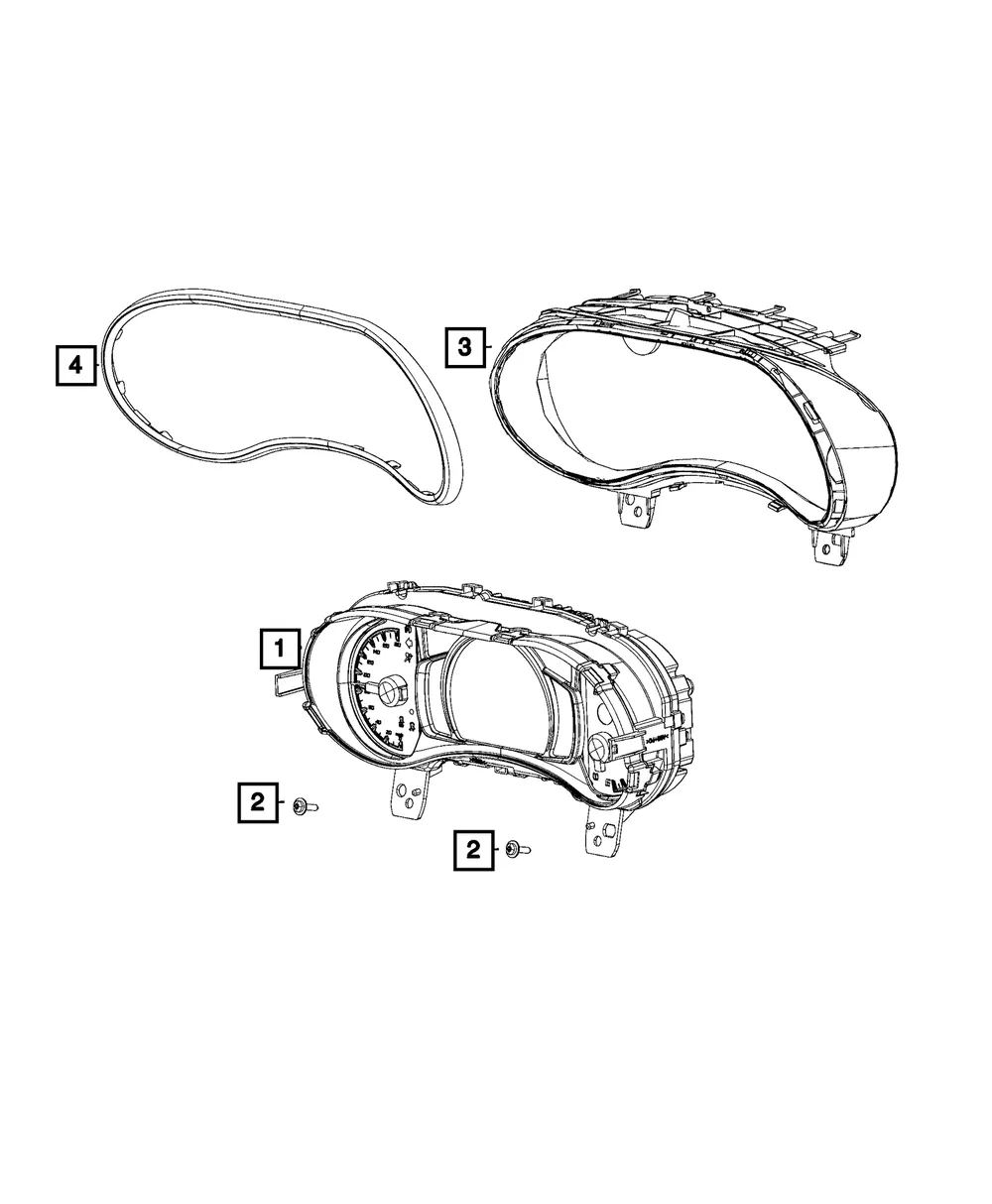 Cluster Visor, US - Mopar (68216992AA)