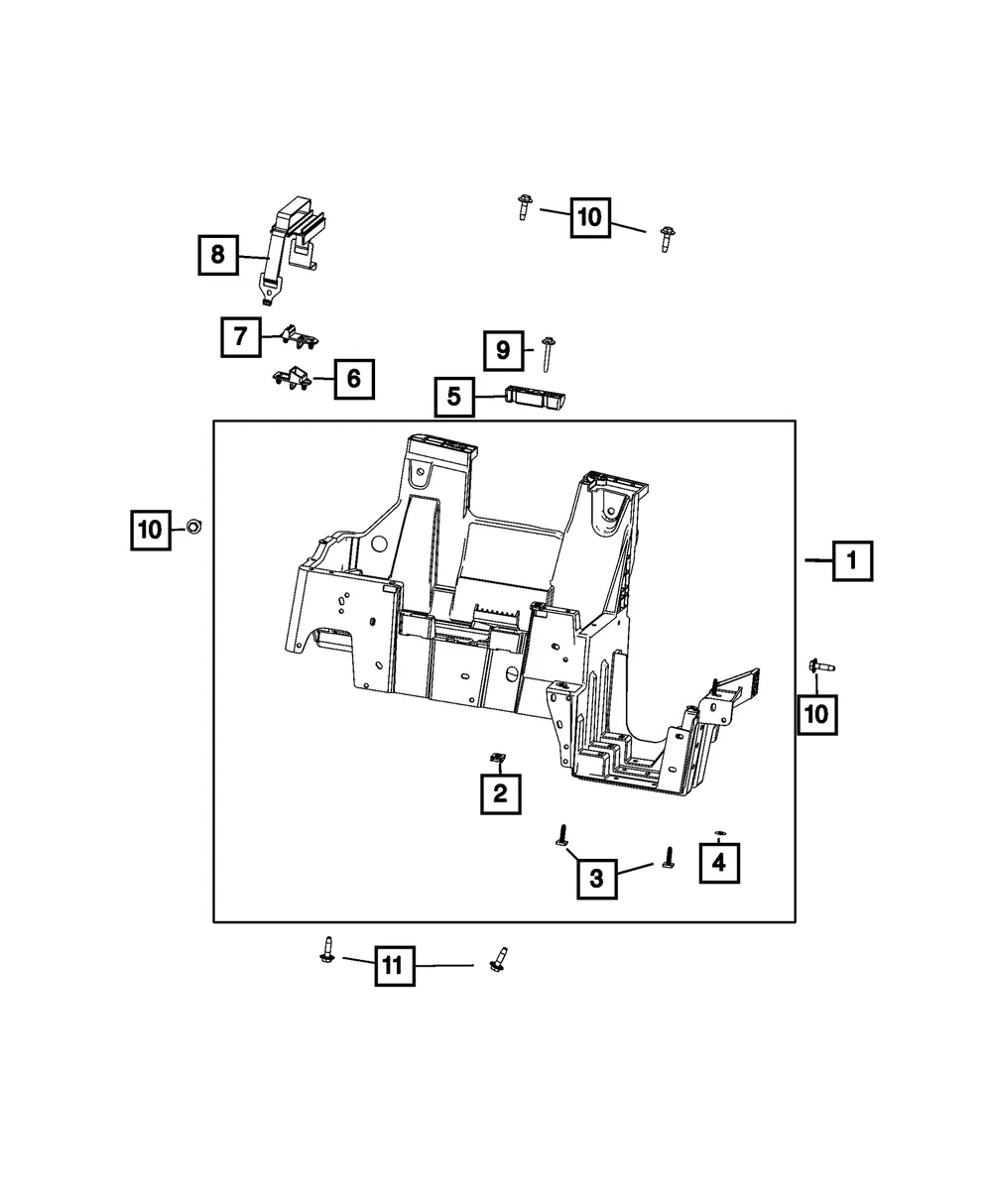 Battery Hold Down Stud - Mopar (68217050aa)