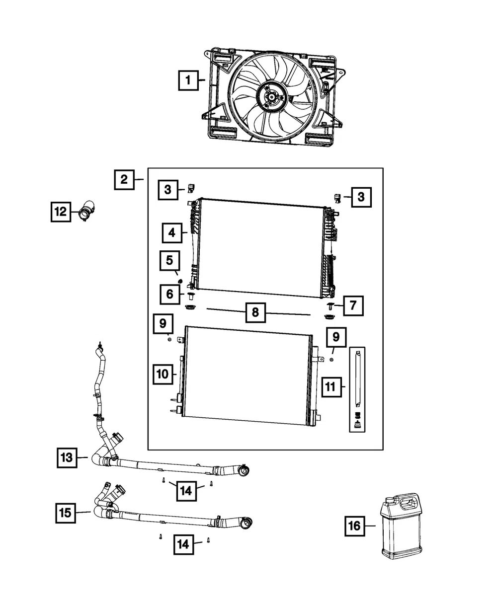 Fan Module - Mopar (68217321AE)