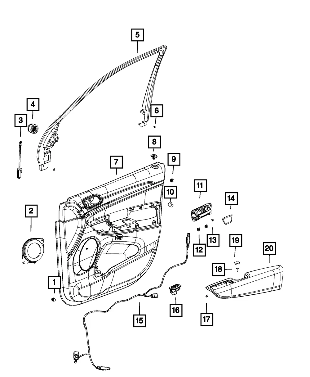 Memory Selector Switch - Mopar (68217508AA)