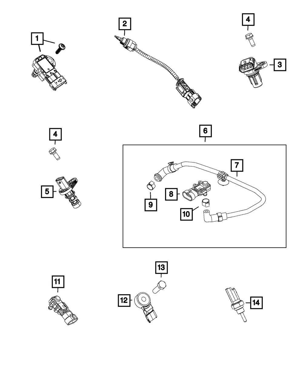 Pressure Sensor - Mopar (68217630aa)