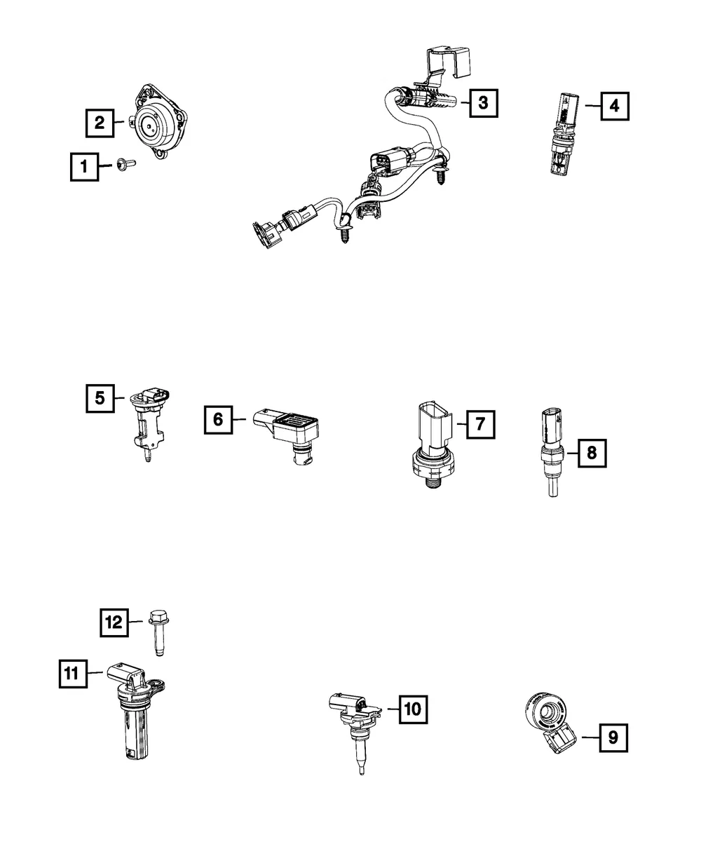 Fluid Temperature Sensor - Mopar (68217702ab)