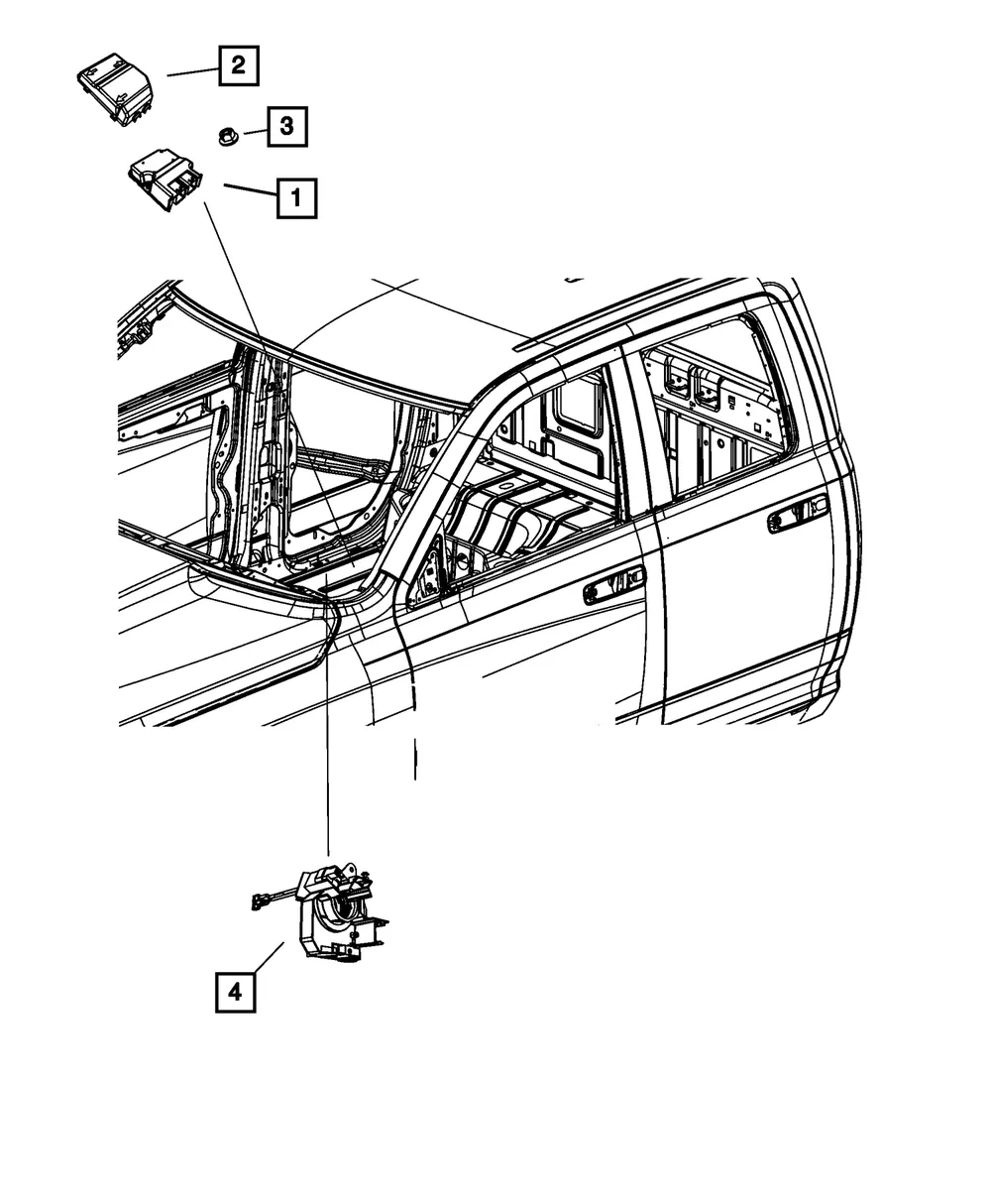 Air Bag Control Module - Mopar (68224849ac)