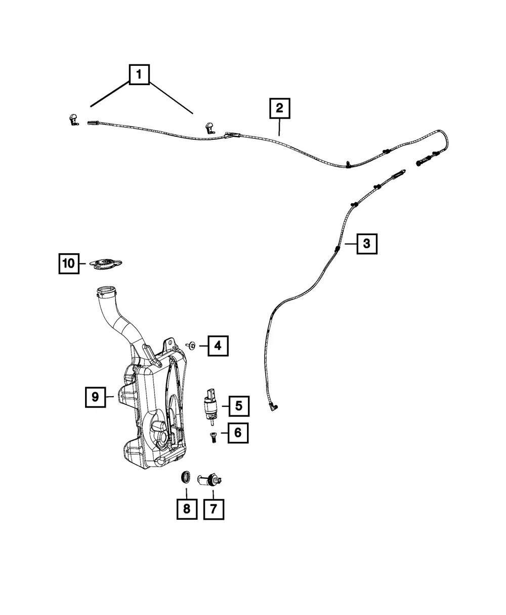 Washer Fluid Level Sensor - Mopar (68225064AA)