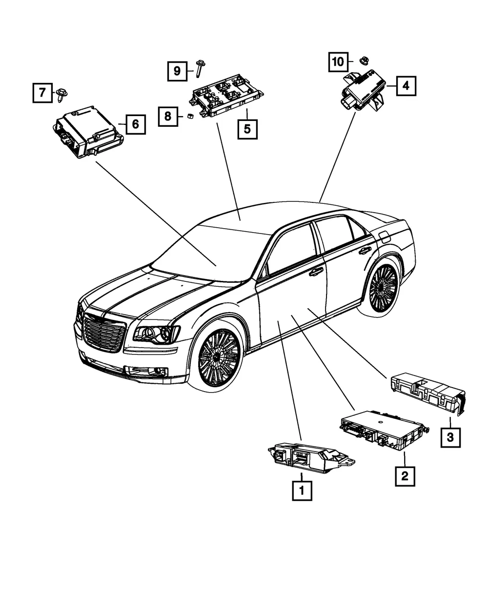 Door Module, Right - Mopar (68225102AD)