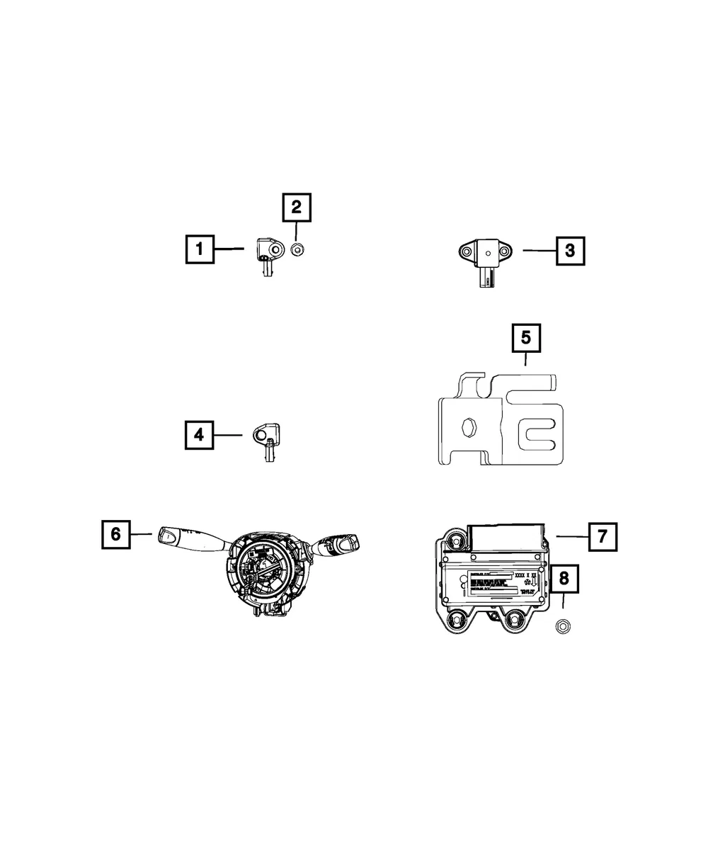 Occupant Restraint Module Bracket - Mopar (68226010aa)