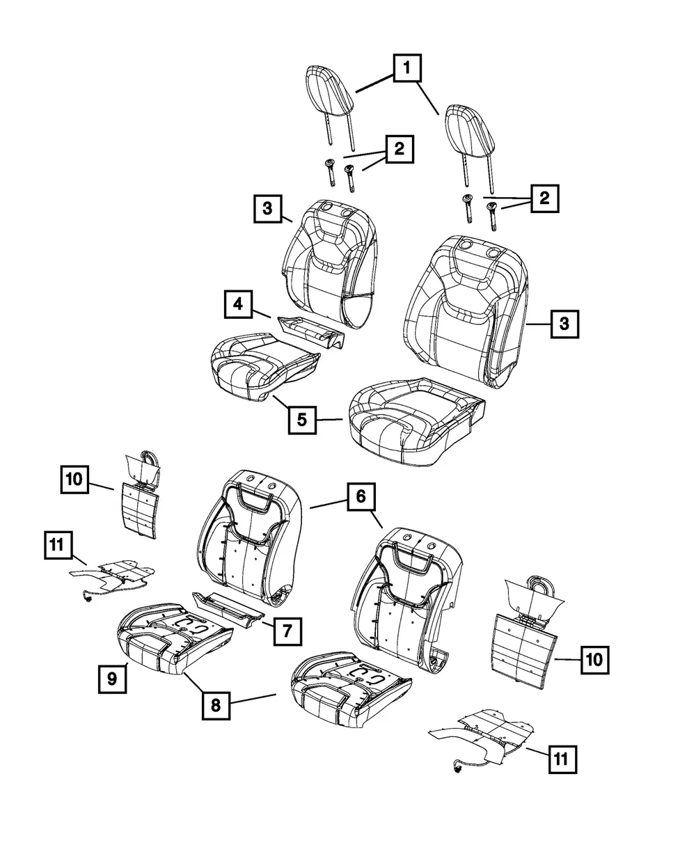 Occupant Classification Module Kit - Mopar (68226218ac)