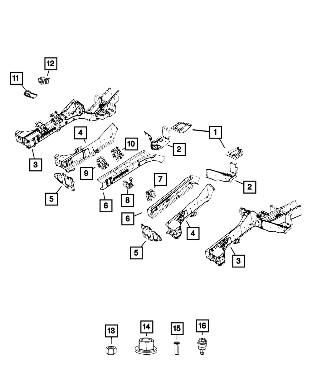 Battery Bracket - Mopar (68226305ab)