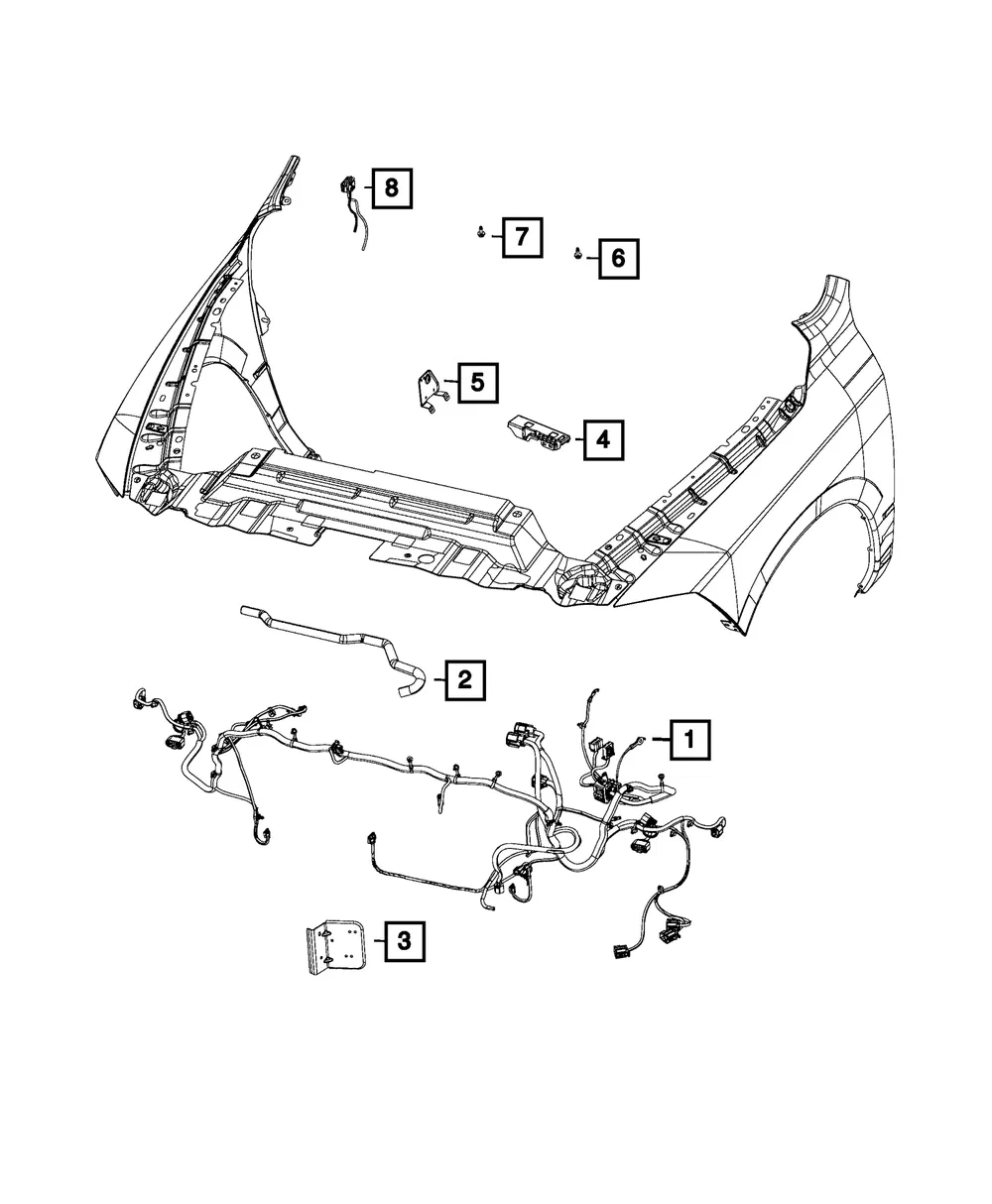 Engine Wiring Bracket - Mopar (68230359AC)