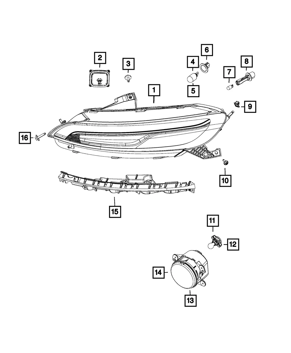 Led Module, Right - Mopar (68233004AA)