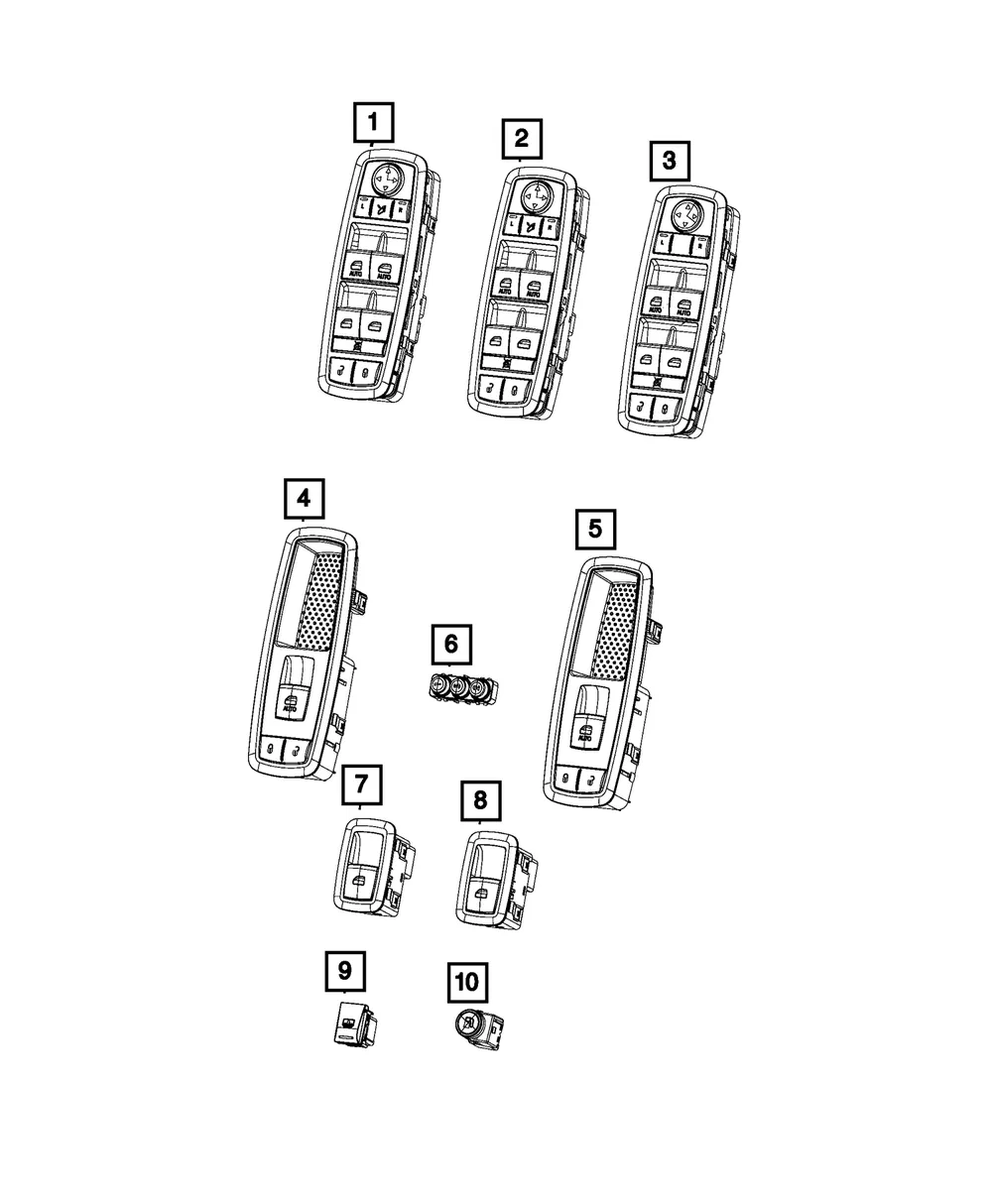 Memory Selector Switch - Mopar (68233681AA)