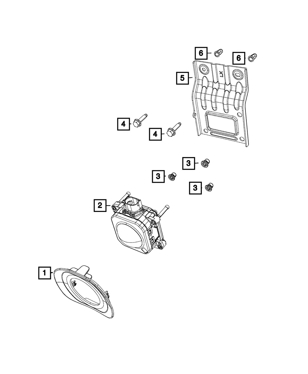 Sensor Cover - Mopar (68234574aa)