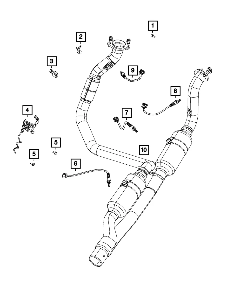 Oxygen Sensor - Mopar (68234701ab)