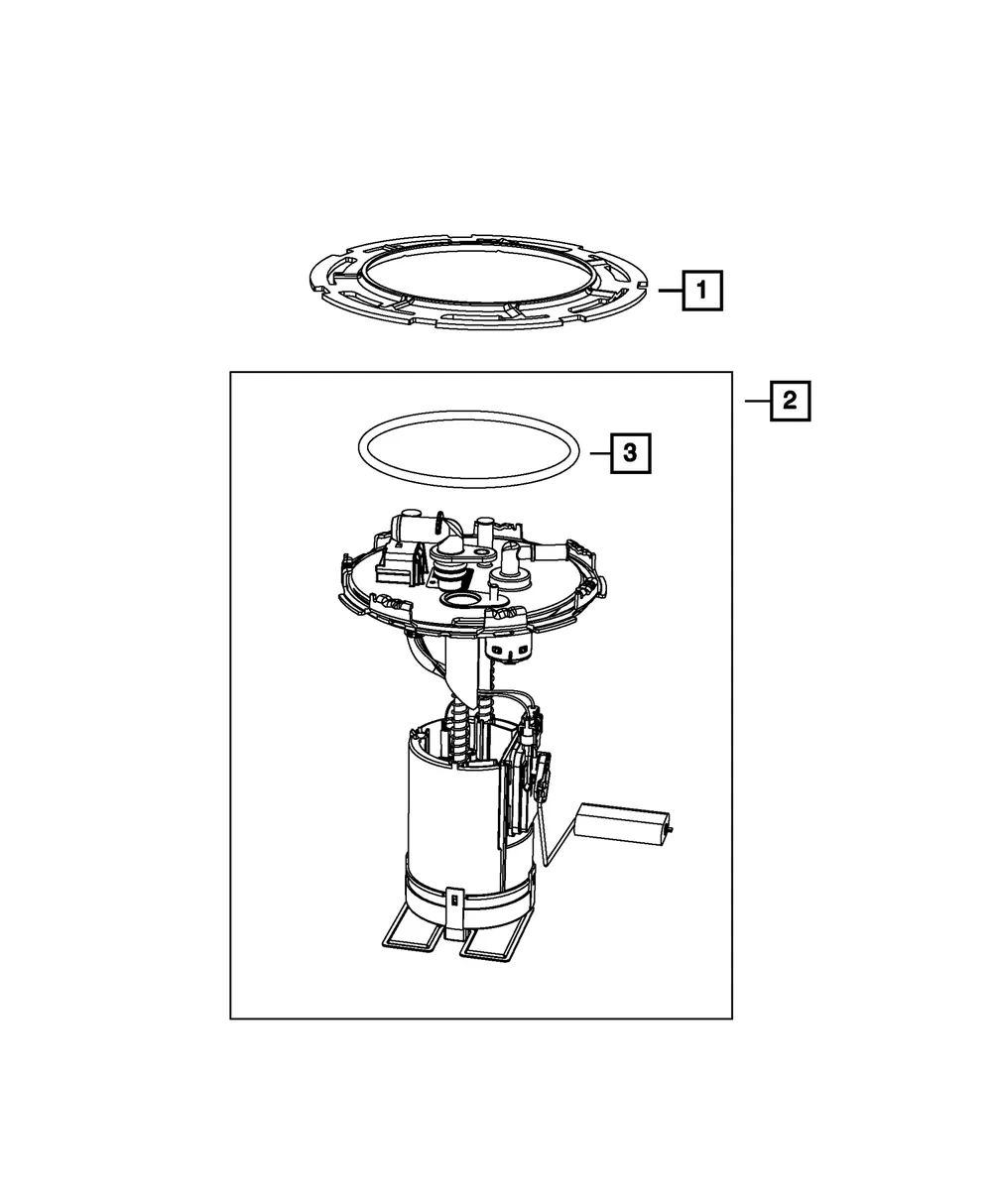 Fuel Pump/Level Unit Module Kit - Mopar (68237937AB)
