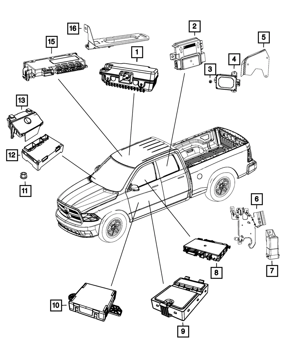 Vehicle Systems Interface Module - Mopar (68237991ah)