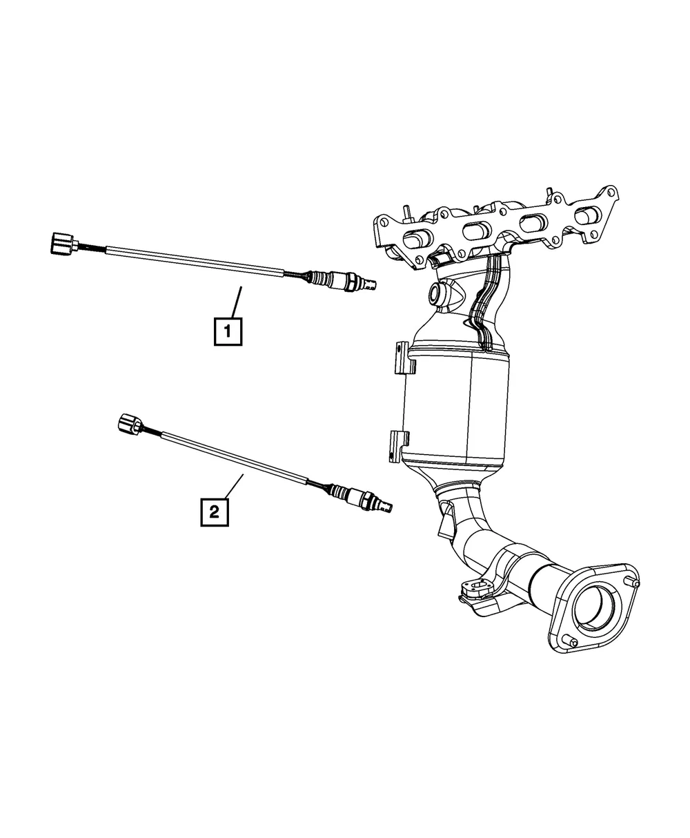 Oxygen Sensor, After Catalyst - Mopar (68240986AA)