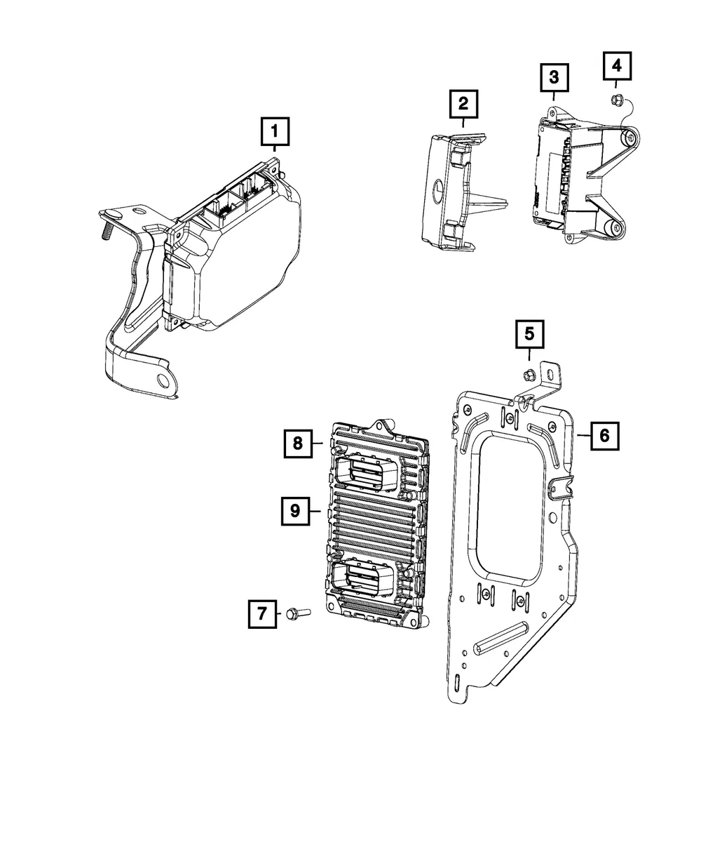 Engine Controller Module - Mopar (68243294ab)