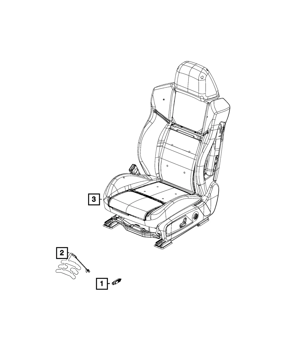 Seat Belt Reminder Sensor - Mopar (68243482aa)