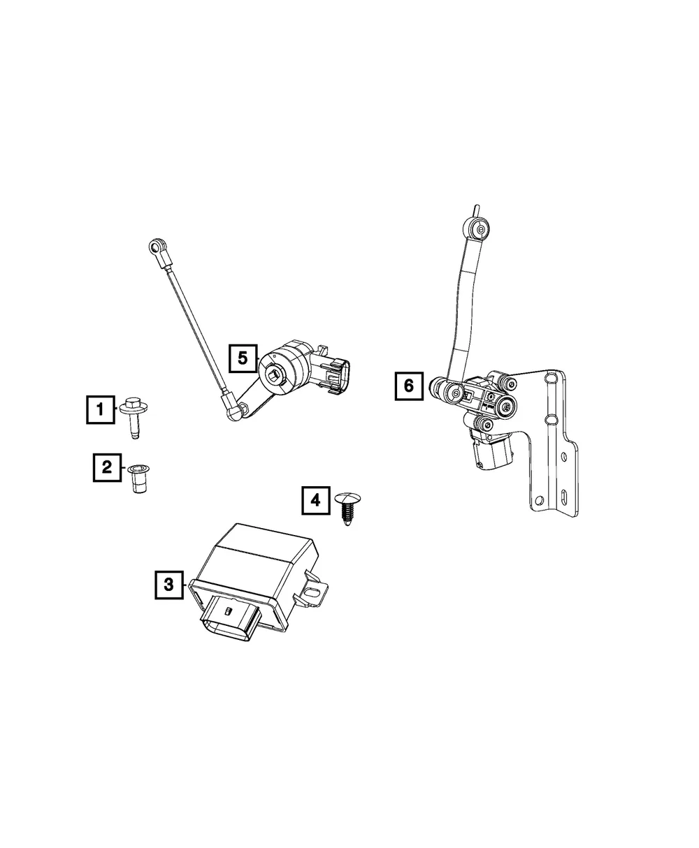 Headlamp Leveling Module - Mopar (68245178ab)