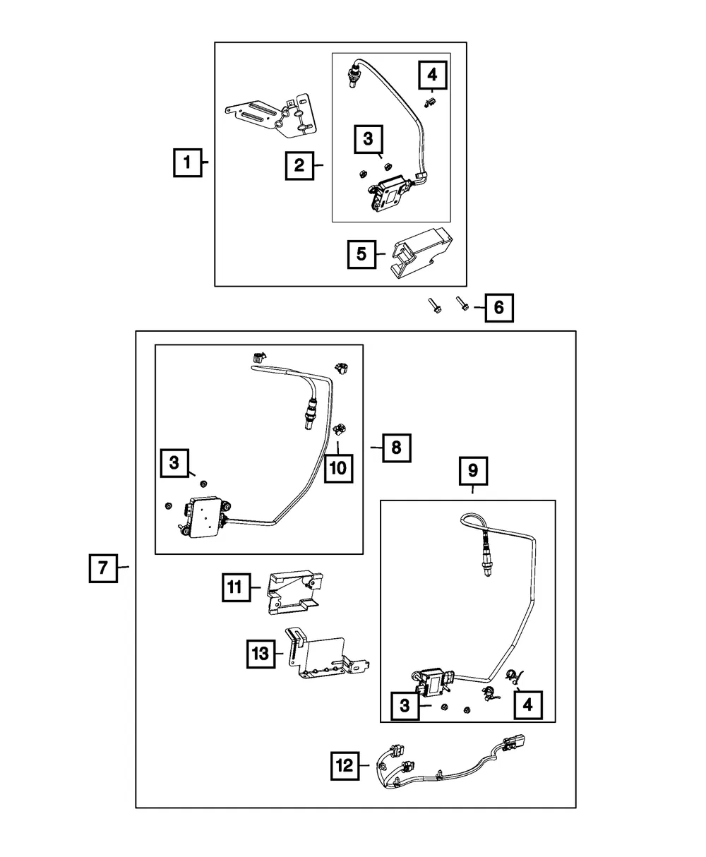 Nitrogen Oxide Sensor - Mopar (68249511AB)
