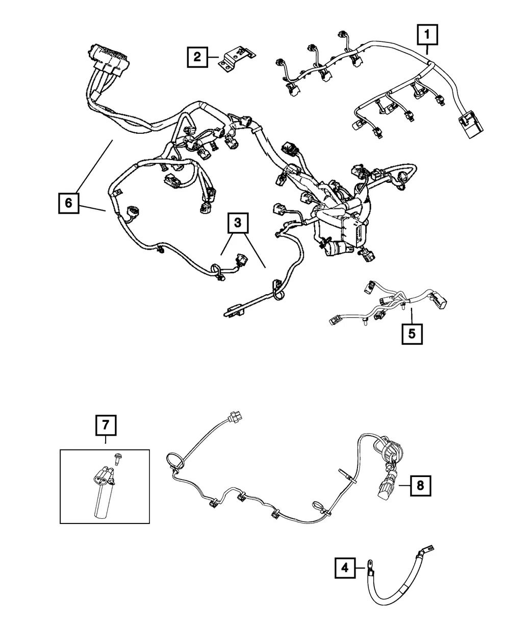 Engine Wiring - Mopar (68252090ae)