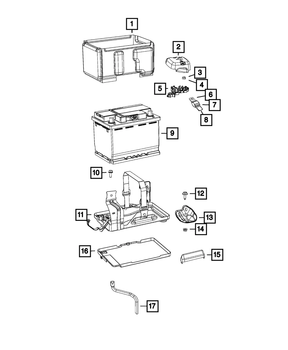 Battery Control Unit - Mopar (68256604aa)