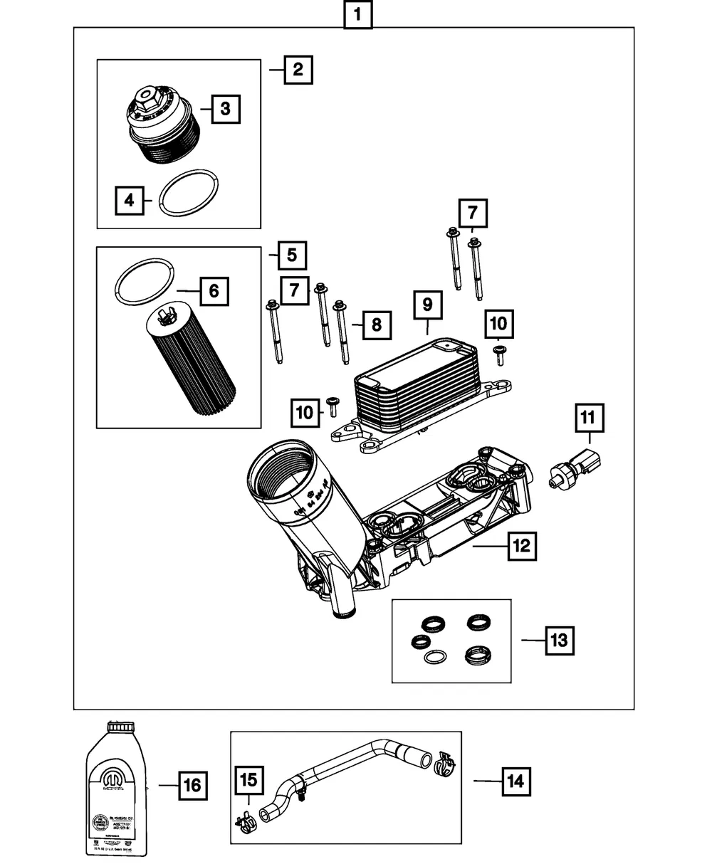Temperature/Pressure Sensor - Mopar (68258694aa)