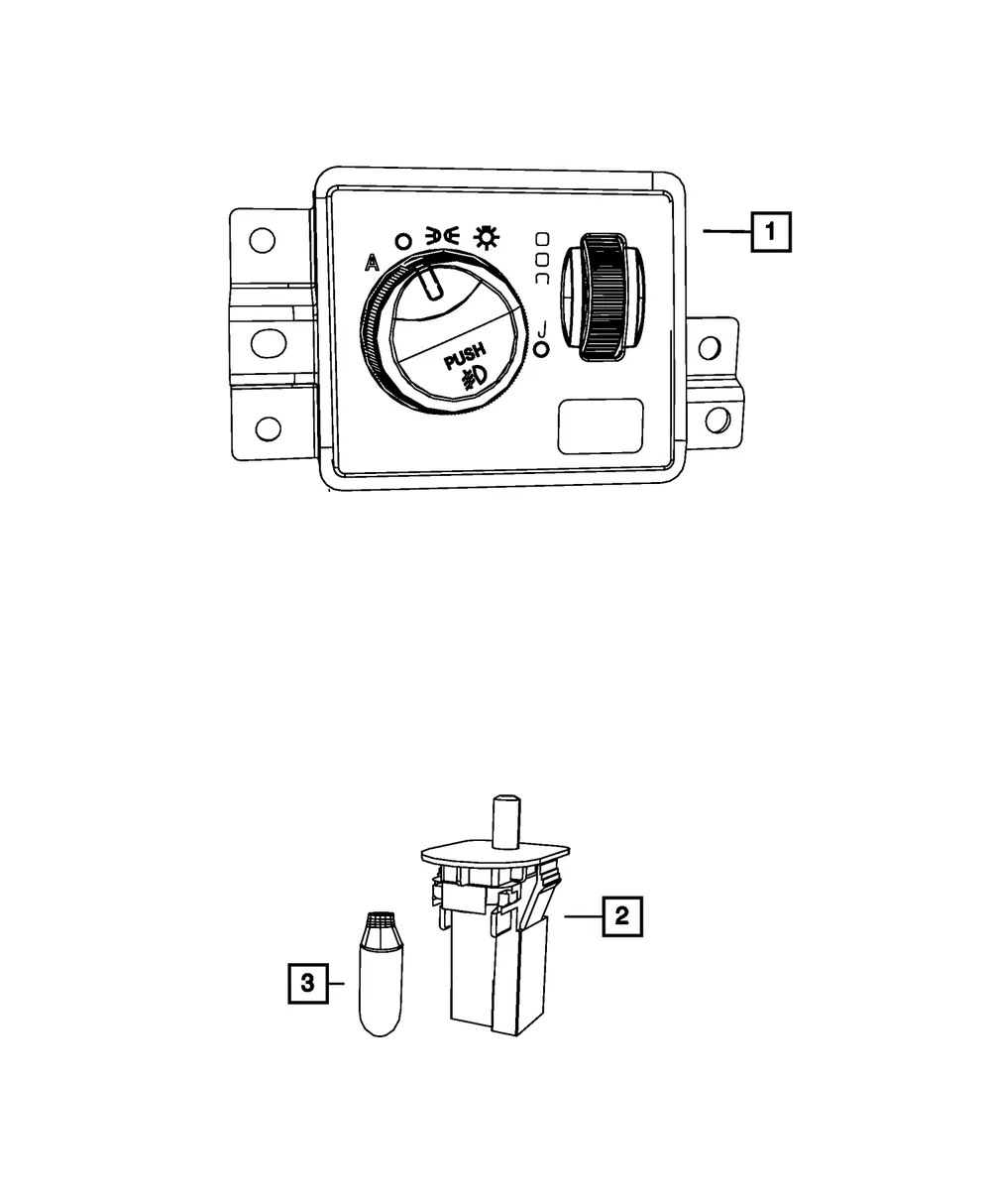 Headlamp Switch - Mopar (68258718ab)